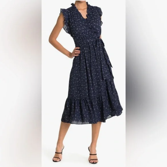 kate spade | Dresses | Kate Spade Wild Rose Ruffle Wrap Dress 4  